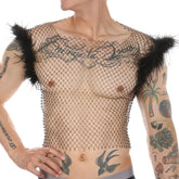 Crystal Temptress Mesh Mens Vest
